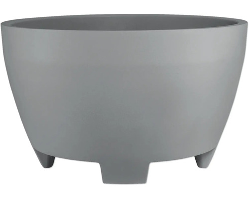 Pflanztopf geli Megalos Kunststoff Ø 122 cm H 74 cm hellgrau Blumentopf aus Kunststoff mit Füßen