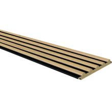 Panneau acoustique à lamelles de bois pour mur et plafond