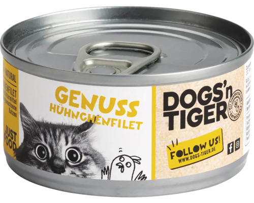 Dose Katzennahrung mit Hühnchenfilet von Dogs''n Tiger