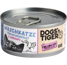 Dose Katzennahrung mit Thunfischfilet und Shrimps von Dogs''n Tiger