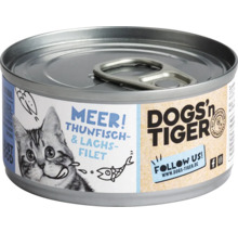 Dogs''n Tiger Katzenfutter Thunfisch und Lachsfilet Dose