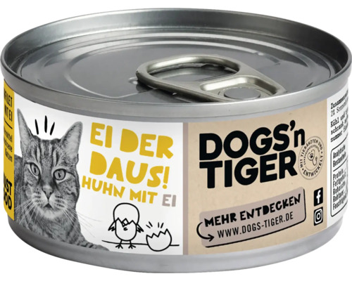 Dose Katzenfutter mit Huhn und Ei