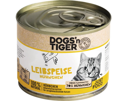 Dose Dogs''n Tiger Lieblingsspeise Huhn Katzenfutter