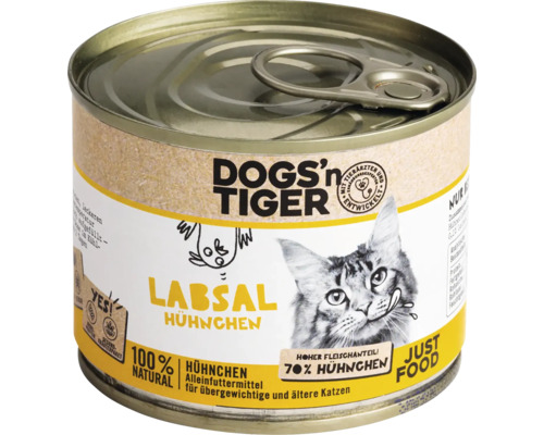 Dose Hunde und Tiger Labsal Hühnchen Katzenfutter