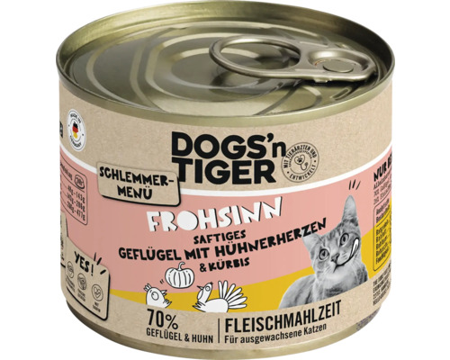 Dogs''n Tiger Katzenfutter mit Geflügel und Kürbis in Dose
