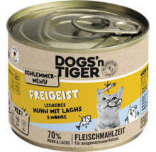 Dogs''n Tiger Freigeist Katzenfutter mit Huhn, Lachs und Möhre in Dose
