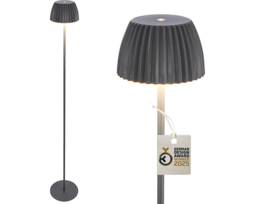 Stehlampe mit Lampenschirm und Fuß