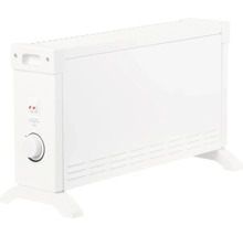 Radiateur à convection blanc avec régulateur et interrupteur