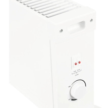 Radiateur électrique blanc avec interrupteurs pour le réglage de la puissance