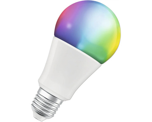 Lampe LED avec culot E27 et changement de couleur