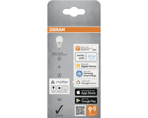 Emballage Osram Smart+ Classic A 100 E27 Multicolore