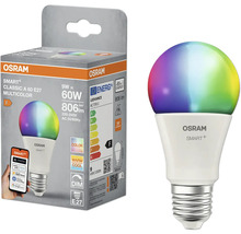 Osram Smart Plus Classic A 60 E27 Multicolor LED Lampe mit Verpackung