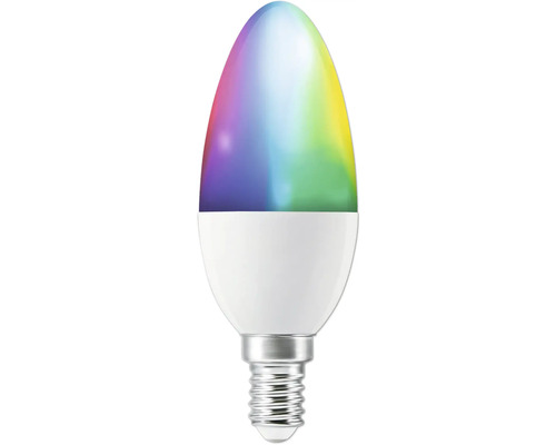 LED Lampe mit E14 Fassung und Farbwechsel