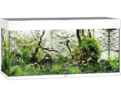 Aquarium JUWEL Rio 180 mit LED-Beleuchtung, Pumpe, Filter, Heizer ohne Unterschrank weiß