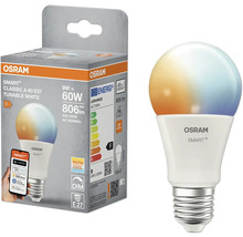 Osram Smart+ Classic A 60 E27 dimmbare weiße LED Lampe mit Verpackung