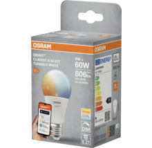 Osram Smart+ Classic A 60 E27 LED-Lampe in Produktverpackung