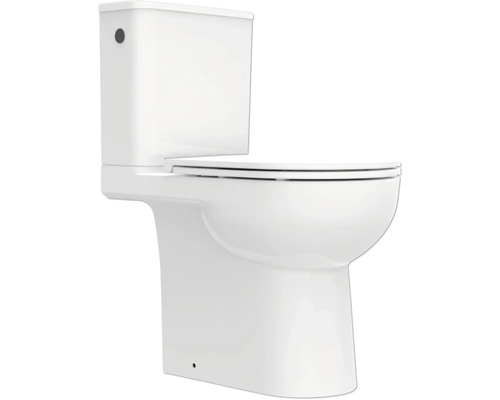 Weisses Stand-WC mit Spülkasten