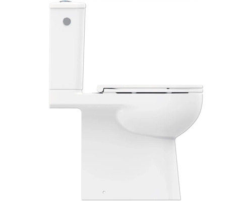 Stand-WC aus Keramik mit Spülkasten
