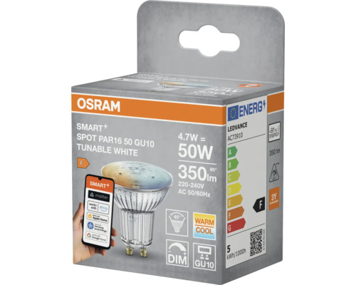 Osram Smart Plus Spot PAR16 50 GU10 Tunable White in Verpackung