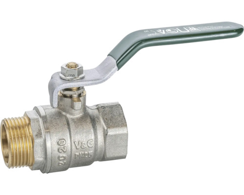 Robinet à boisseau sphérique pour eau potable veporit. filetage intérieur x filetage extérieur 3/4", certifié DVGW Robinet à tournant sphérique avec poignée