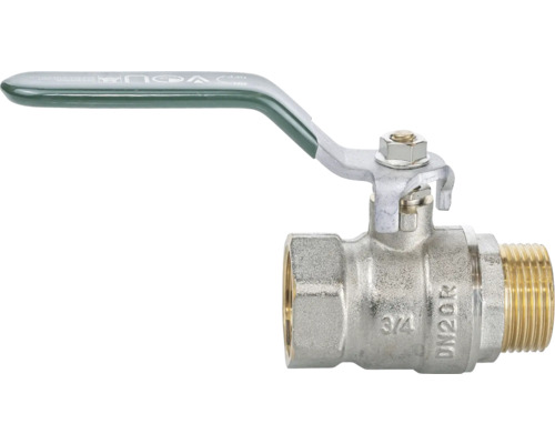 Vanne d''arrêt avec levier