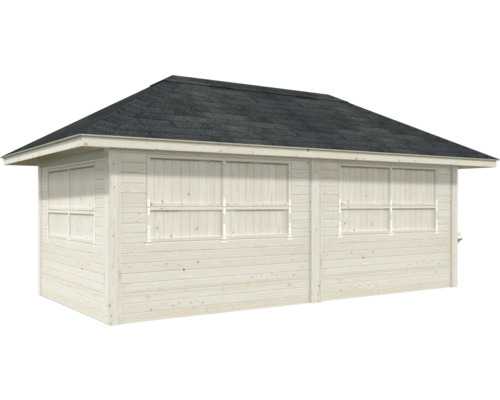 Abri de jardin en bois avec toit bitumé