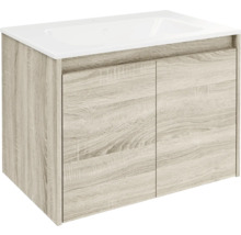Meuble sous-lavabo avec deux portes et lavabo à poser