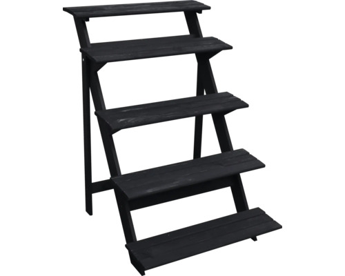 Étagère à fleurs en bois à quatre niveaux pour le jardin