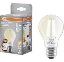 Osram Smart Filament Classic A 60 E27 dimmbar Glühbir an d'Verpakung