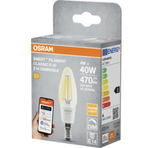 Osram Smart+ Filament Classic B 40 E14 dimmbare LED Lampe in Verpackung