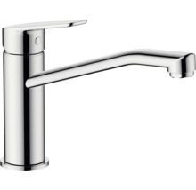 Robinet de lavabo monocommande en métal chromé