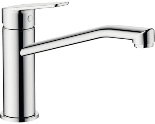Robinet de lavabo monocommande en métal chromé
