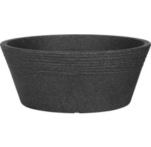 Schwarze Pflanzschale für den Garten oder Innenbereich