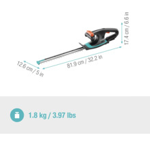 Taille-haie Gardena avec dimensions