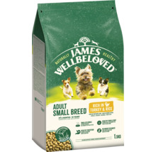 James Wellbeloved Aliment sec pour chiens adultes de petites races à la dinde et au riz, 1,5 kilogramme