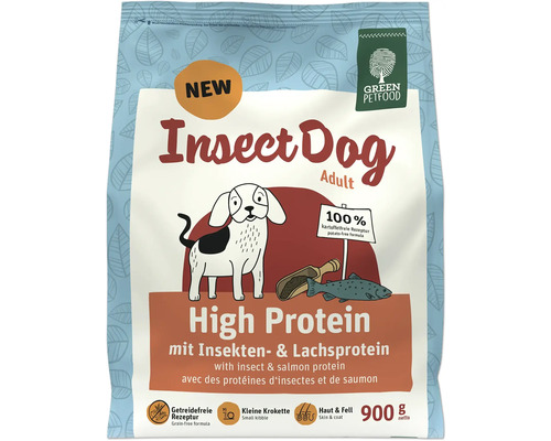 Hundefutter trocken GREEN PETFOOD Insect Dog Adult Balance mit Insekten- & Lachsprotein 900 g Glutenfrei Insect Dog Adult Hundefutter mit Insekten und Lachs, 900 Gramm
