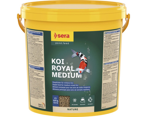 Nourriture pour carpes koï sera Koi Royal Medium 21 l (5,65 kg) nourriture pour poissons de bassin