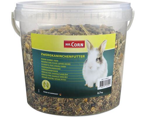 Zwergkaninchenfutter im Eimer von Mr. Corn, 2,7 kg