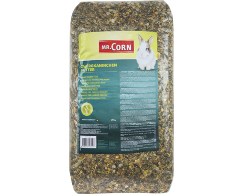 Nourriture pour rongeurs Mr. Corn nourriture pour lapins nains, 25 kg Mr. Corn Nourriture pour lapins nains, paquet de 25 kg