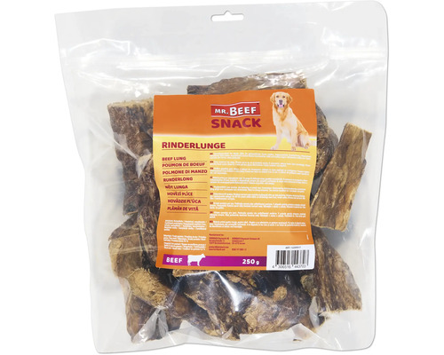 Hundesnack MR. BEEF Rinderlunge 250 g Kauartikel Mr. Beef Snack Rinderlunge in einer 250 Gramm Packung
