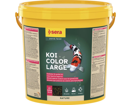 Nourriture pour carpes koï sera Koi Color Large 21 l (5,55 kg) nourriture pour poissons de bassin