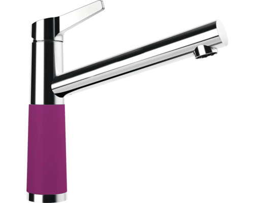 Schock Niederdruckarmatur Niederdruckarmatur SC-510 berry satiniert 554003BRY Küchenarmatur mit Farbapplikation