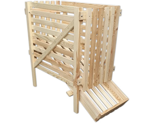 Holzkomposter mit Lattenrost