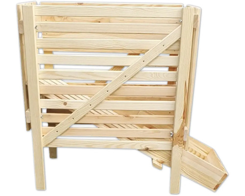 Hühnerfutterautomat aus Holz