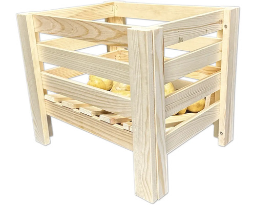 Caisse en bois pour le stockage de légumes