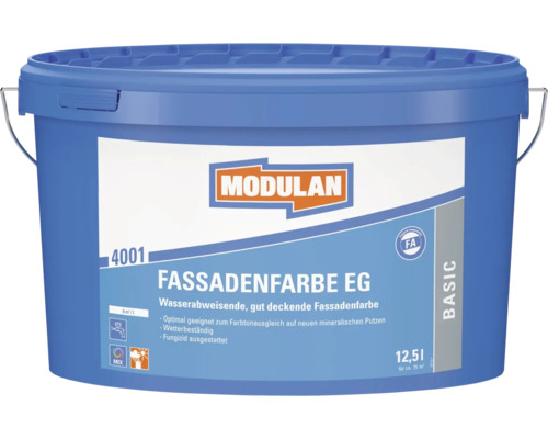 Eimer Fassadenfarbe der Marke Modulan mit 12,51 Litern Inhalt
