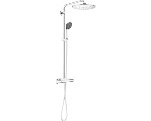 Système de douche avec douchette de tête et douchette à main