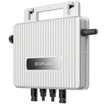 EcoFlow Logo Microinverter mit Tragegriff und Anschlüssen