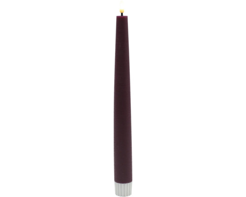 Bougie pilier décorative avec flamme LED et fonction de minuterie