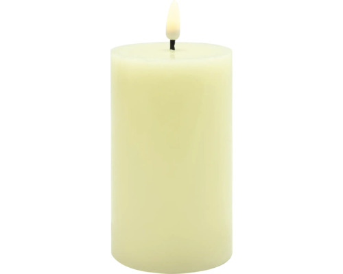 Bougie décorative en cire avec flamme simulée pour l''intérieur